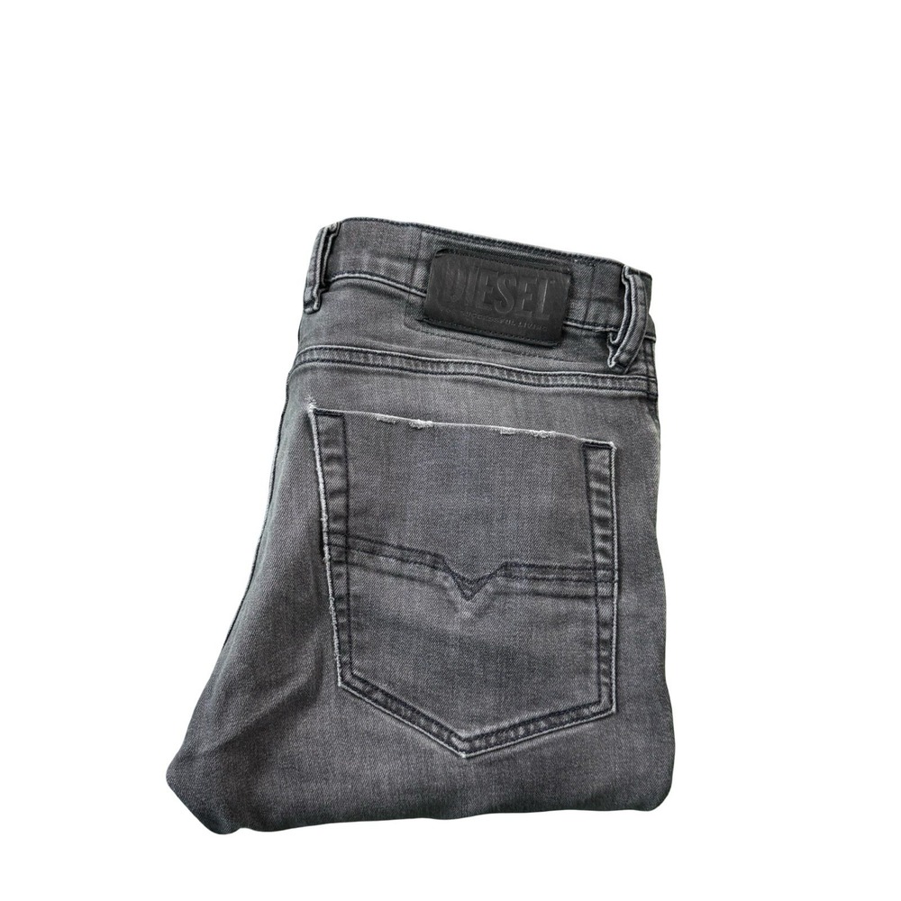 Diesel Black Distressed Button Fly Tepphar Slim Carrot Mens Jeans Size 30x30